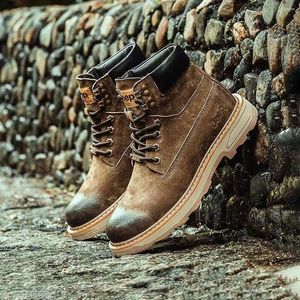 Smart Home Control Martin Boots Men's Autumn British Style High Top Summer Leather Retro Work