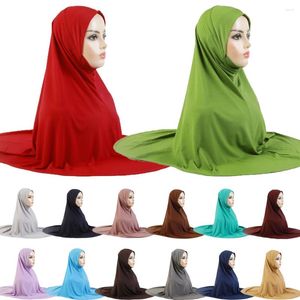 Ethnic Clothing Muslim Women Long Hijab Khimar Full Cover Scarf Islamic Overhead Prayer Garment Hijabs Amira Headscarf Nikab Niqab Shawls