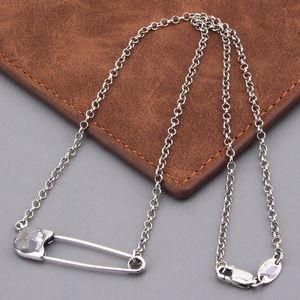 Unisex Designer Pendant Necklaces Vintage Cross Pin Necklace Japanese South Korea Personality Fashion Couples Fresh Collarbone Chain