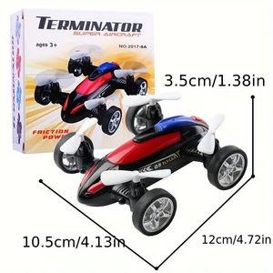 Children's Inertial Four-wheel Drive Aircraft Model Toy Drop-resistant Drone Car