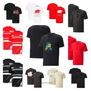 Erkek ve Kadınlar Yeni Tshirts Formula 1 F1 Polo Giyim Üst Takım Sürücüleri Yaz Yuvarlak Boyun Kısa Boyutlu Hızlı Yarış Kıyafetleri Artı Beden Fan OU77