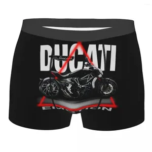 Underpants Custom Ducatis Motorcycle Underwear Men Breathable Boxer Briefs Shorts Panties Soft For Homme