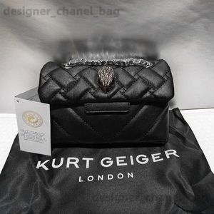 Shoulder Bags Kurt G Mini Quilted Eagle Metal Women Shouder Bag High Quality Embroidery PU Leather Ladies Cross Body Bags T240123