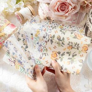 Gift Wrap 30 Pcs/set Lightweight Paper Write A Message Large-sized Lace Patterned Hand Tent Decorative Background 8 Models