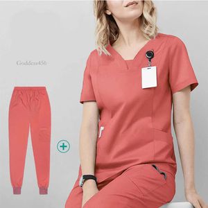 YL039 Surgical Overalls Medical Uniform Two Piece Pants Scrubs Hospital Workwear Health Nurse Dental Operating Room Hand Washing Suit Doctor Wholesale