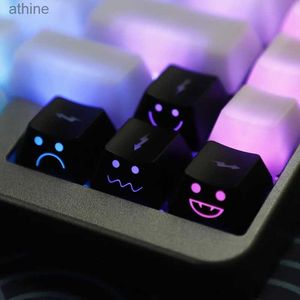 Teclados Teclados 4/8pcs Duráveis Backlight Setas Teclas Keycaps resistentes ao desgaste DIY Office e Gaming Mx Keycaps Professional Gaming Keycaps YQ240123