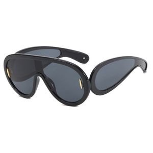 Designer modevarumärke stora ram solglasögon för kvinnor män unisex resande solglasögon pilot Sport Lunette de Soleil