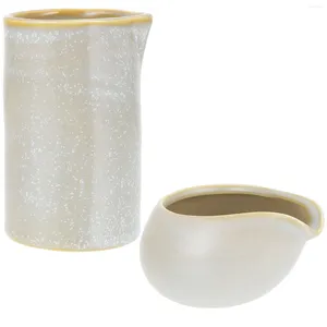 Set di stoviglie 1 set di brocche per il latte in ceramica, salsiera per la casa, piccole tazze da caffè, miele