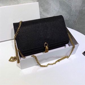 Envelope with caviar shoulder bags Classic chain handbags High quality Cross body bag Messenger bag with box272s