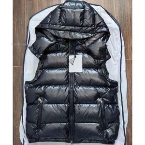 Men Down Vest Designer Puffer Vests Hooded Mens Waistcoat Winter Unisex Couple Bodywarmer Womens Jacket Wholesale