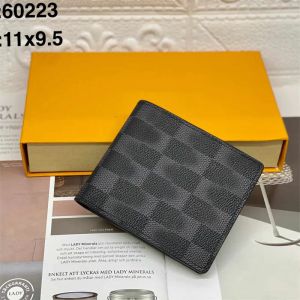 Fashion Designer Paris Cardholder Plaid Flower High-end Men Wallet Credit Card Holder Purse Women Wallets Billfold Purses Cardholders