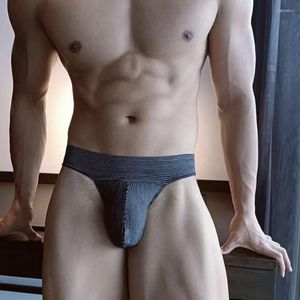 Underbyxor s mäns sexiga u-konvexa väska naken trosor underkläder boxare trosor för stora penis ungdomar gay shorts ropa interiör para hombre