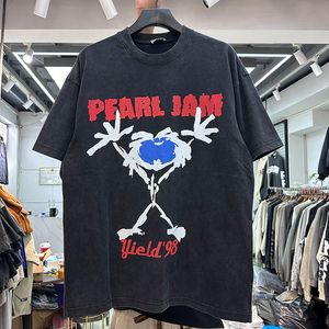 Pamuk tees tişörtler erkek vintage gömlek ABD boyutu tasarımcı tshirts hip hop gerçek resimler en yeni 24ss