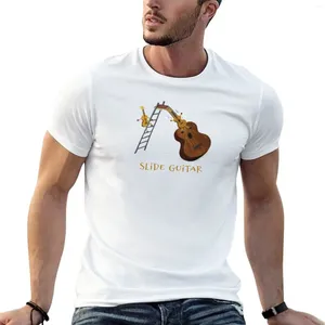 Herren-T-Shirts, Slide-Gitarre-T-Shirt, kurzärmeliges T-Shirt, koreanische Mode-T-Shirts, Herren-Grafik-T-Shirts, Anime