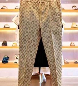 2024 Chaoliu Style Designer moda Wysoka wysokiej jakości szerokie legalne spodnie Letter Drukuj KYWP