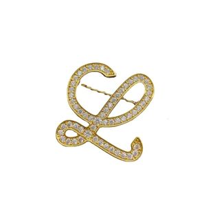 Loews Brooch Designer Luxury Fashion Women Original Quality Pins New Premium Zircon Geometric Letter Versatile And Exquisite Temperament With Original Packaging