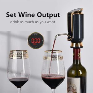 Electric Wine Decanter with Output Setting Aerator Dispenser Vacuum Saver 10 Days Preservation Pourer Pump Bar Tools 240119