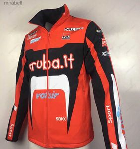 Women's Jackets WorldSBK för Ducati Motorcykeljackor Racing Riding Team Tracksuit Ytterkläder blixtlåsstängning vinter Keep Warm Windproect Red YQ240123