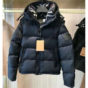 Mens Parkas Tasarımcıları Ekose Kapşonlu Termal Tasarımcı Fermuarı Siyah Kuzey Ceket Kollu Söndürülebilir Yelek Mektupları Kış Kayak Sokağı CO