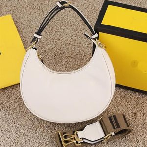 Half Moon Hobo Bag Bag Underarm أكياس الكتف السفلية رسالة أزياء سيدة تراشيات جلدية حقيقية من أجل الأكياس المتقاطعة القابلة للإزالة Jacquard215d