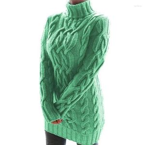 Casual Dresses Fashion Elegant Knitted Women Dress Winter Warm Turtleneck Sweater Vintage Solid Color Long Sleeve Clothing Vestidos 30352