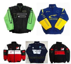 Men's New Jacket Formula One F1 Women's Jacket Coat Clothing Full Embroidered and Racing Suits Winter Warm Cotton Spot Sales 88w4