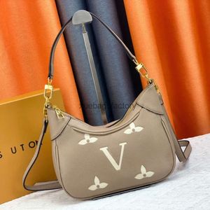 Women Bagatelle Crossbody Bag luksusowe skórzane torby z wytłoczonymi torbami na ramię