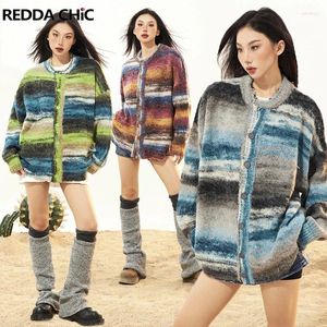 الحياكة النسائية Reddachic Y2K TIE الجمالية صبغة كارديجان للنساء ذات الأكمام الطويلة ذات الأكمام الطويلة ذات الأكمام الطويلة ذات الأكمام الطويلة الطويلة