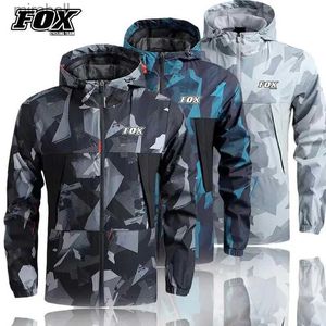 Kurtki damskie motocykl motocyklowe Waterproof Jacket Fox Cycling Team Downhill Mtb Raincoat Mountain Bike Windbreaker Jaqueta Masculina Motoqueiro YQ240123