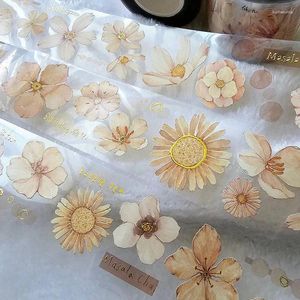 Geschenkpapier, Feenball, Vintage-Blumenrolle, 17 Washi-PET-Klebeband für Kartengestaltung, Planer, DIY, dekorative Aufkleber