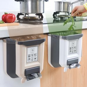 Pattumiera da cucina da 8 litri Pattumiera portatile pieghevole per auto di grandi dimensioni per porta dell'armadio da cucina del bagno Scatole da cucina a parete 240123