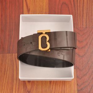 Classic Designers Belt Fashion Men Belts Classic Pin Buckle Gold and Silver Copper Buckle Head Rands Double-Sided Casual Width 3216i