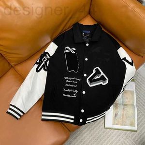 designer luxurious Mens Spring Bomber Baseball Jacket Embroidery Patchwork Hip Hop Streetwear Casual Loose Varsity Unisex 41IE