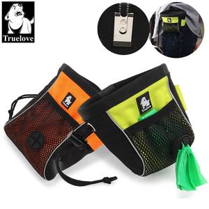 Carrier Truelove Tragbare Reisetasche für Hundesnacks und Leckerlis, reflektierend, für das Training von Haustieren, Clip-on-Beutel, einfache Aufbewahrung, Gürteltasche, Kotbeutelspender