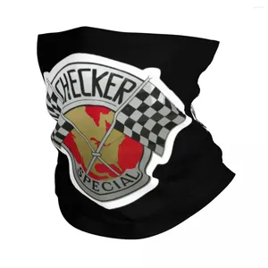 Halsdukar checker motorer bandana nacke cover tryckta balaclavas wrap halsduk multifunktionella huvudbonader som kör för män kvinnor vuxen vindtät