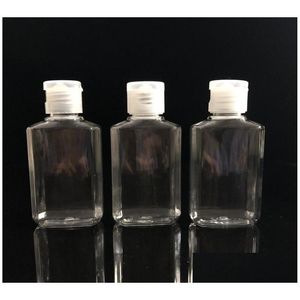 Packing Bottles Wholesale 60Ml Empty Hand Sanitizer Gel Bottle Soap Liquid Clear Squeezed Pet Sub Travel Drop Delivery Office School Dhf2N