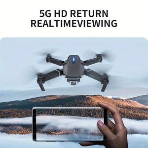 Drone med HD -kamera, WiFi FPV HD Dual Foldbar RC Quadcopter Altitude Hold, fjärrkontrollleksaker för nybörjare Barnens gåvor inomhus och utomhus prisvärda UAV