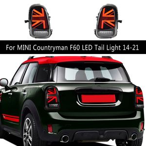 Dla mini countańskiego światła LED ogona LED 14-21 Zespół tylnego samochodu Streamer Turn Signal Wskaźnik Hamurek Odwrotne Światła biegowe