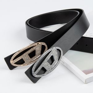 Designers mens Belts buckle genuine leather bTrendyLetters diamond-encrusted leather women's obi cowhide with sweater jacket suit embellished women's belt