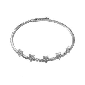 Muimu halsband designer kvinnor toppkvalitet med lådan hänge halschain krage söt prinsessan stil mångsidig enkel och lyxhalsband silver halsband