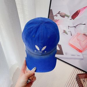 24 doces cor designer chapéu jumbo letra b boné casais esportes denim chapéus moda beanie homens bordados bonés de beisebol casquette férias de verão