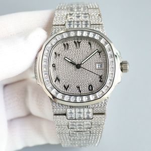 Diamond Watch Otomatik Mekanik Erkekler Saatler 40mm Kadın Safir Safir Su Geçirmez Montre De Luxe