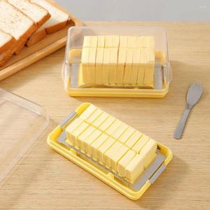Plates Butter Slicer Box Plastic Cutter Dish With Lid For Counter Top Refrigerated Container DIY Baking