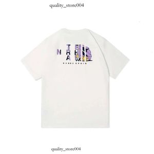 North Luxury Classic 2023 New Loose Multi-Purpose Leisure Half T-Shirt Korean version av Fashion Cotton Short-ärmade män och kvinnor 239