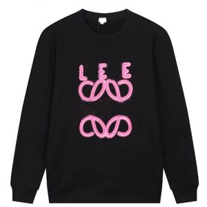 Designer men hoody classic LO pink letter embroidery women pullover hoodies sweatshirts long sleeve hooded jumper logo round neck mens Tops lady femme 5XL