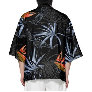 Ethnic Clothing Summer Japanese Fashion Floral Print Beach Kimono Woman Cardigan Shirt Yukata Female Streetwear Robe Clothes