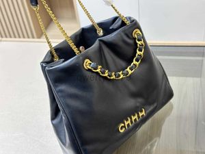 Top Quality Luxury Brand Designer Bag Womens Fashion Chain Tote Bag Bolsa de couro de grande capacidade Ombro Casual Bucket Messenger Bag 121722H 6605 #
