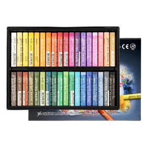 Leveranser 12/24/36/48Colors Artist Level Soft Oil Pastel för graffitimålning Ritning Pen School Stationery Art Supplies Soft Crayon Set