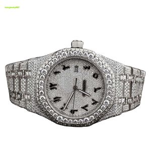 Orologi di marca 41MM Orologio moissanite VVS Orologio hip-hop con diamanti Moissanite ghiacciato per uomo