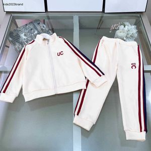 New kids Tracksuits baby clothes Long sleeved zipper boy jacket suit Size 110-160 Logo printing coat and pants Jan20